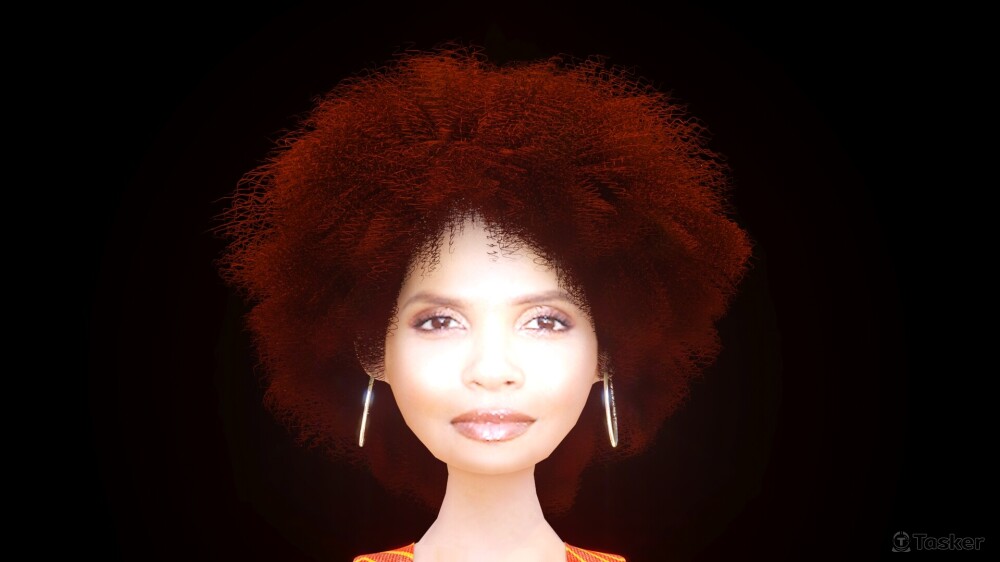 豹女郎無眼鏡臉特寫