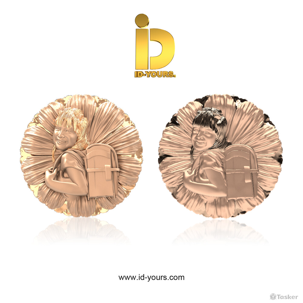 紀念幣建模 + 不同質感渲染