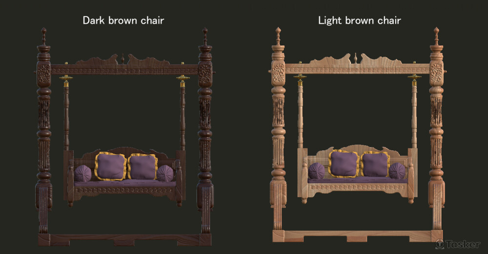 搖椅建模 + 寫實渲染