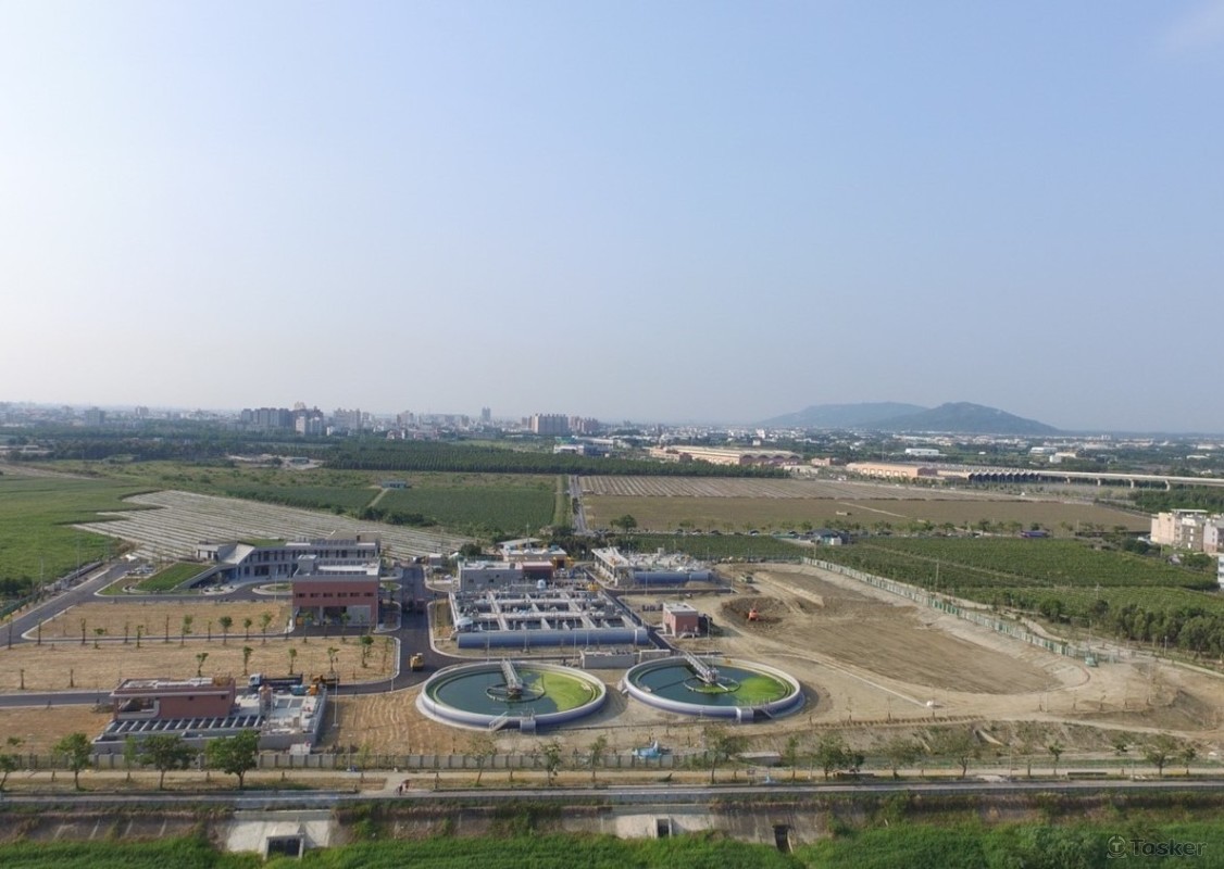 污水處理廠，兩萬噸日處理量