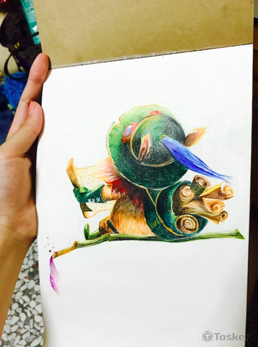 線上遊戲角色臨摹01