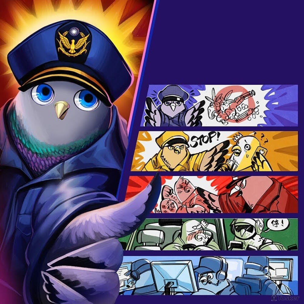 警察局相關外包-插圖繪製