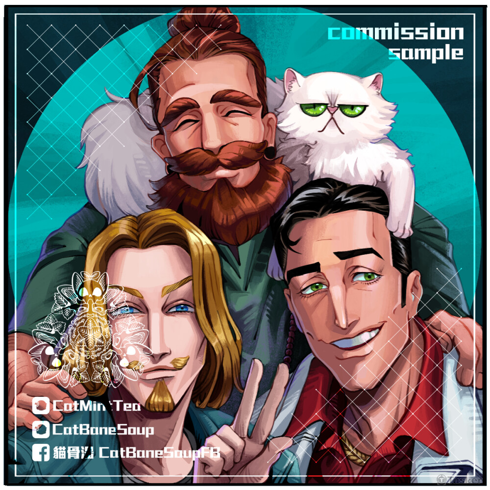 彩色/大頭/多人