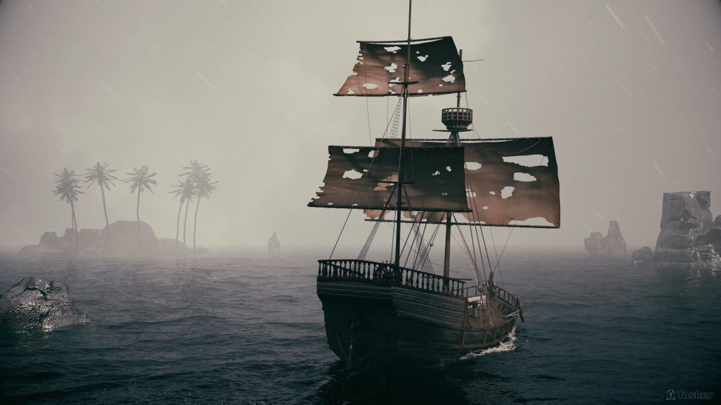 3D 船隻海浪效果