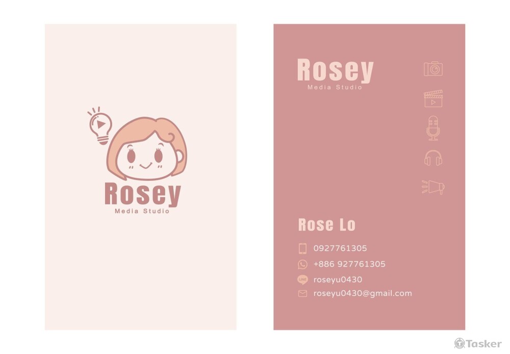 Rosey media studio / LOGO X 名片設計