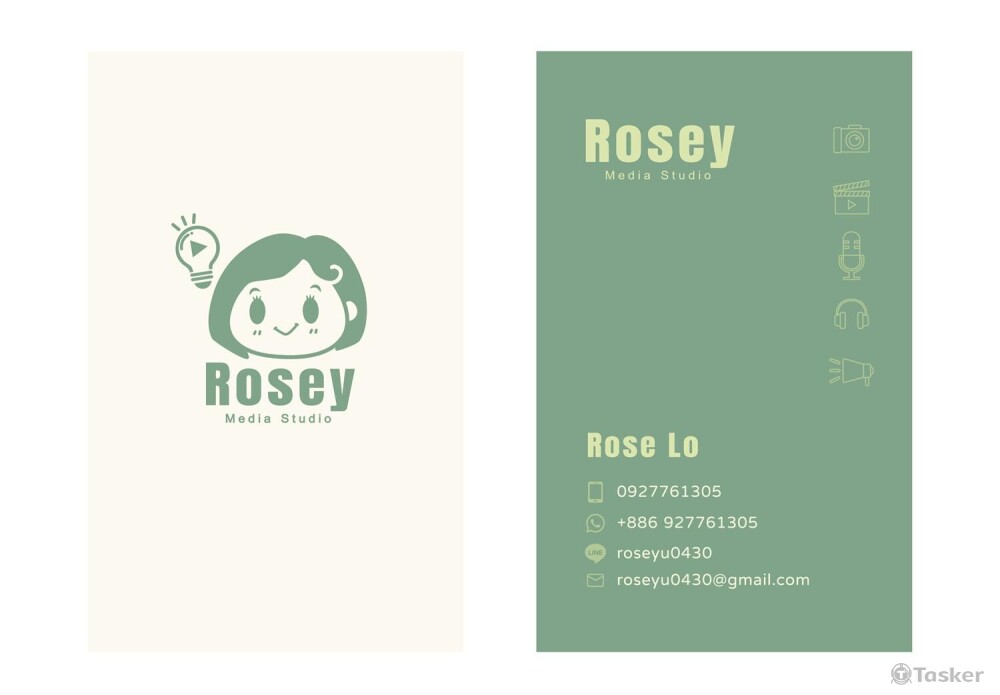 Rosey media studio / LOGO X 名片設計