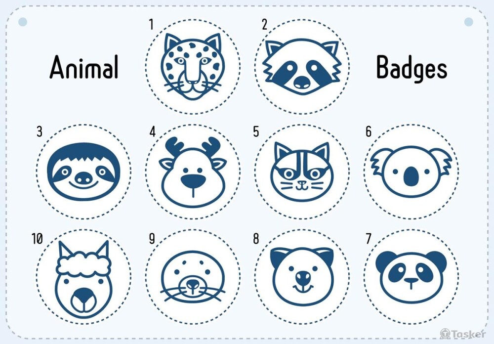 動物徽章設計