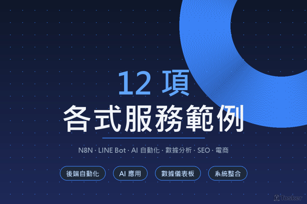 作品集封面：12 項各式服務範例