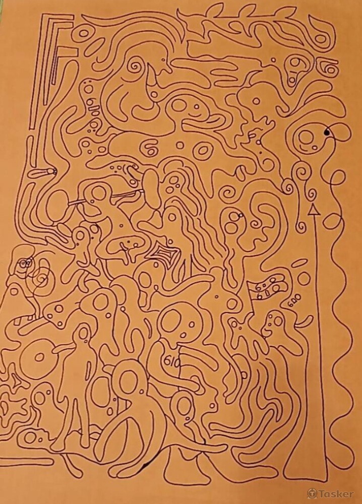 《班級海報》黑筆