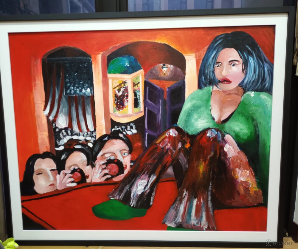 《夢與窺的部屋》壓克力106x82cm