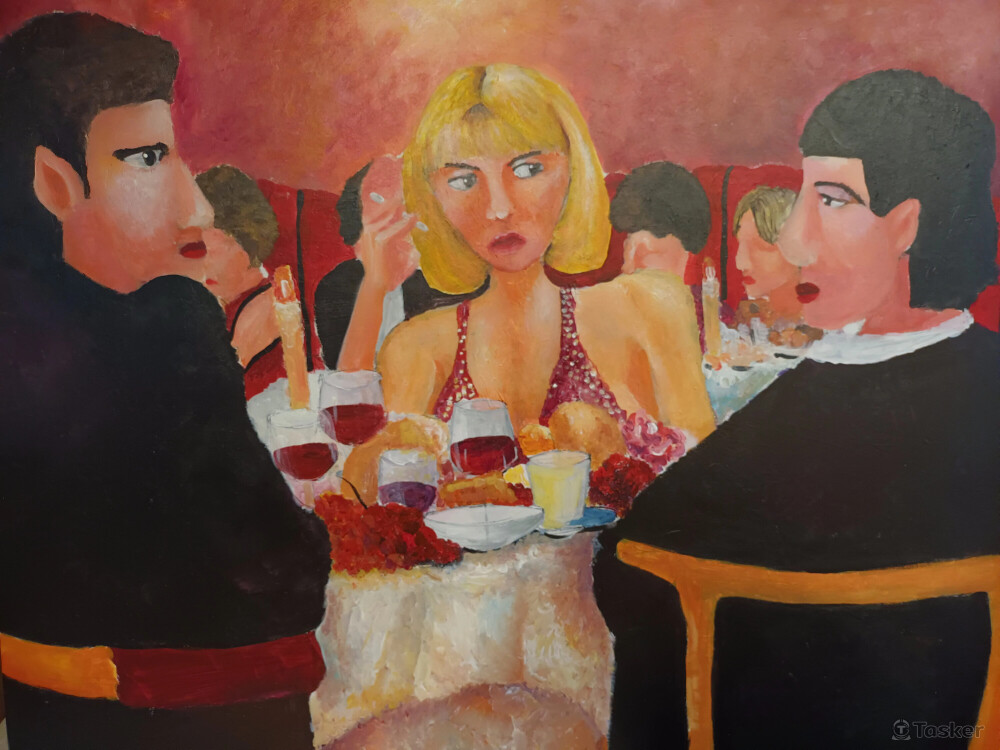 《疤面煞星電影場景》壓克力110x90cm