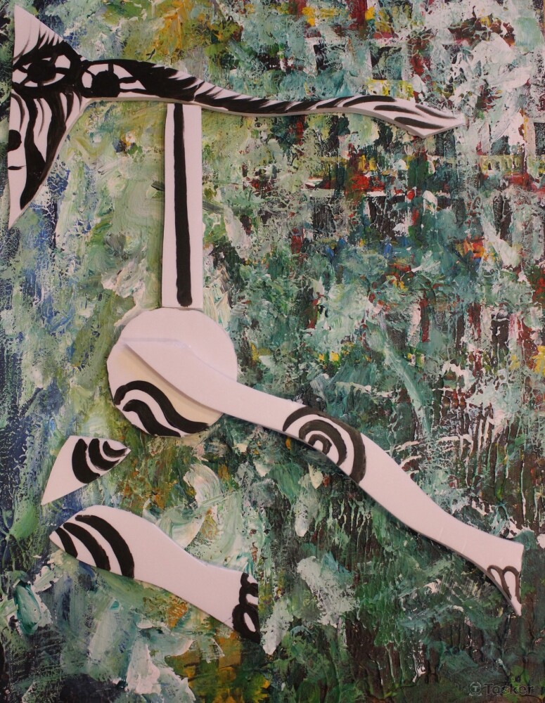 《逃離》壓克力52x41cm