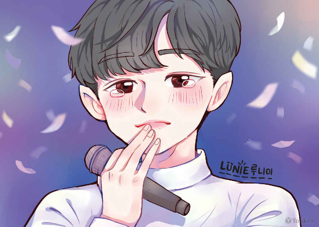 上色-人物半身-含背景