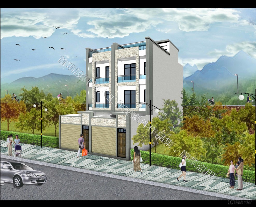 東勢小住宅外觀模擬圖