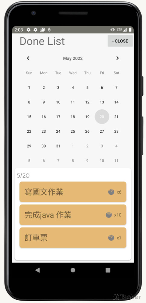 TODO List 搭配番茄鐘