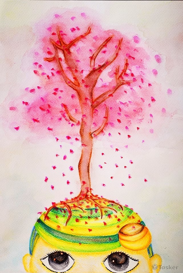 手繪插畫(水彩+色鉛筆+代針筆)