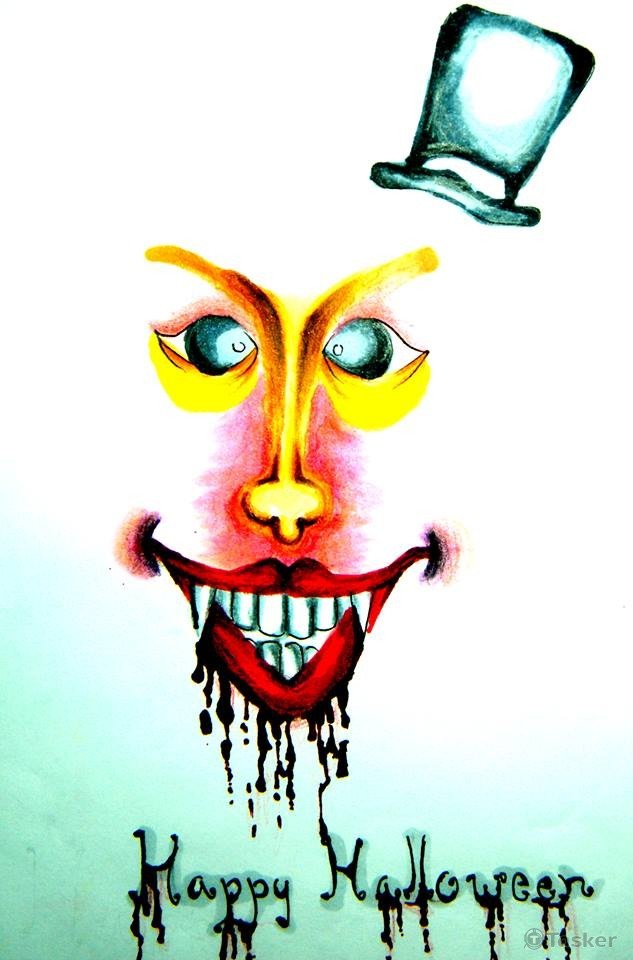 手繪插畫(麥克筆+色鉛筆+代針筆)