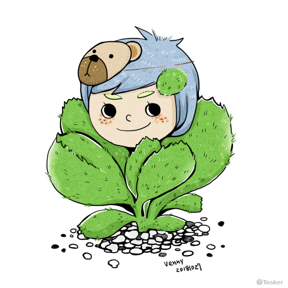 插畫設計-多肉植物