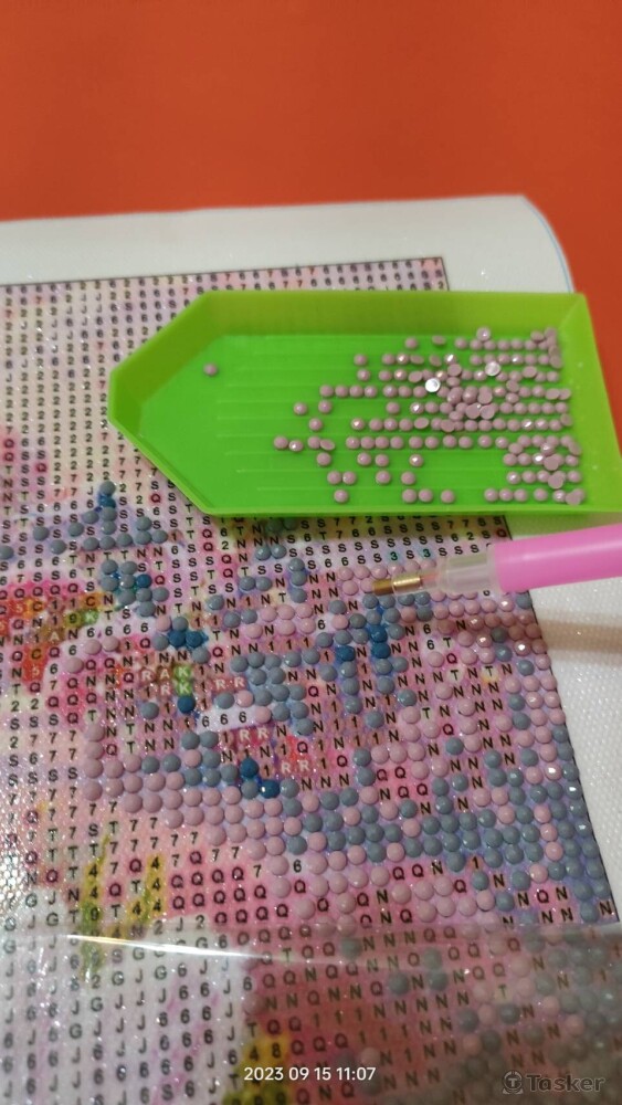 鑽石貼畫-手作作品施工過程(一)