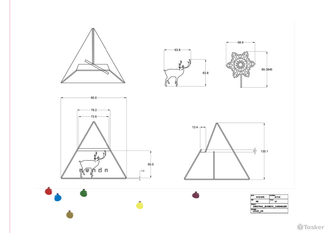 Christmas Business Cardholder