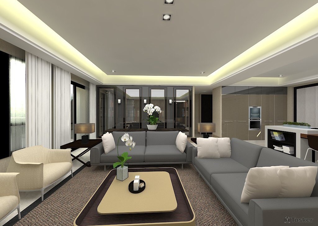 Simulation of the living room
