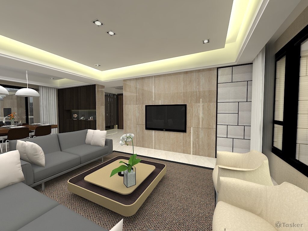 Simulation of the living room
