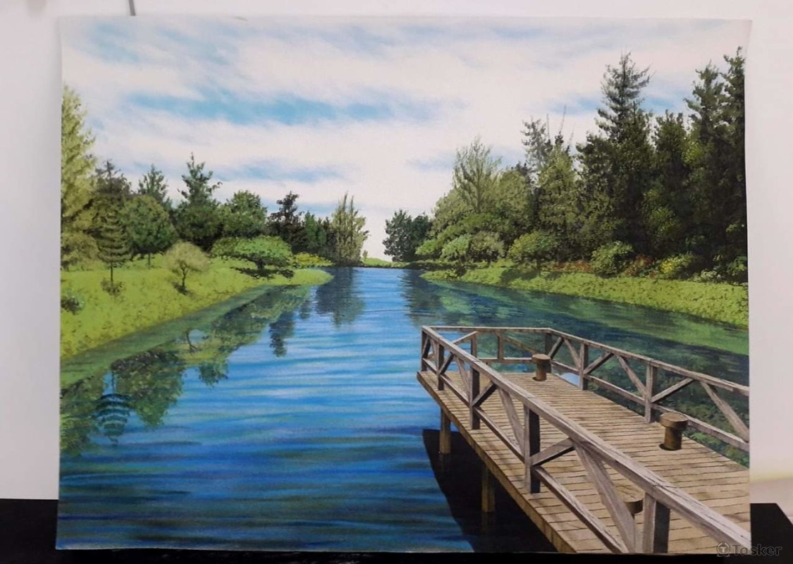 砂畫－台東景點×砂畫名師【朱國富】作品之一