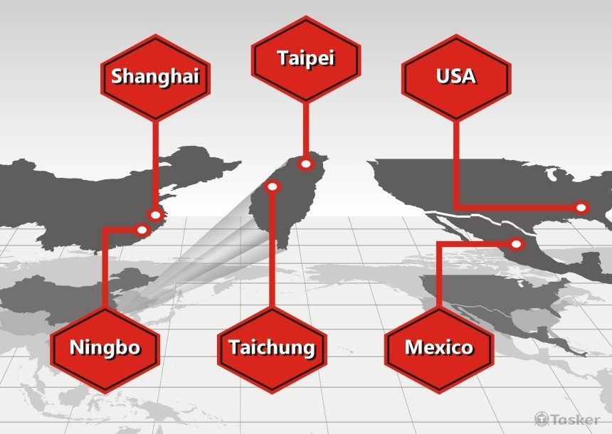 公司各地駐點插圖