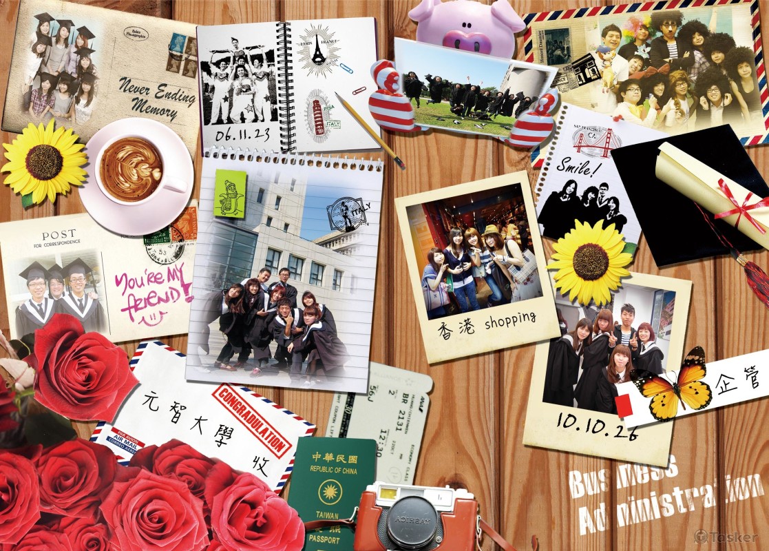 Photoshop-畢業紀念冊製作成果