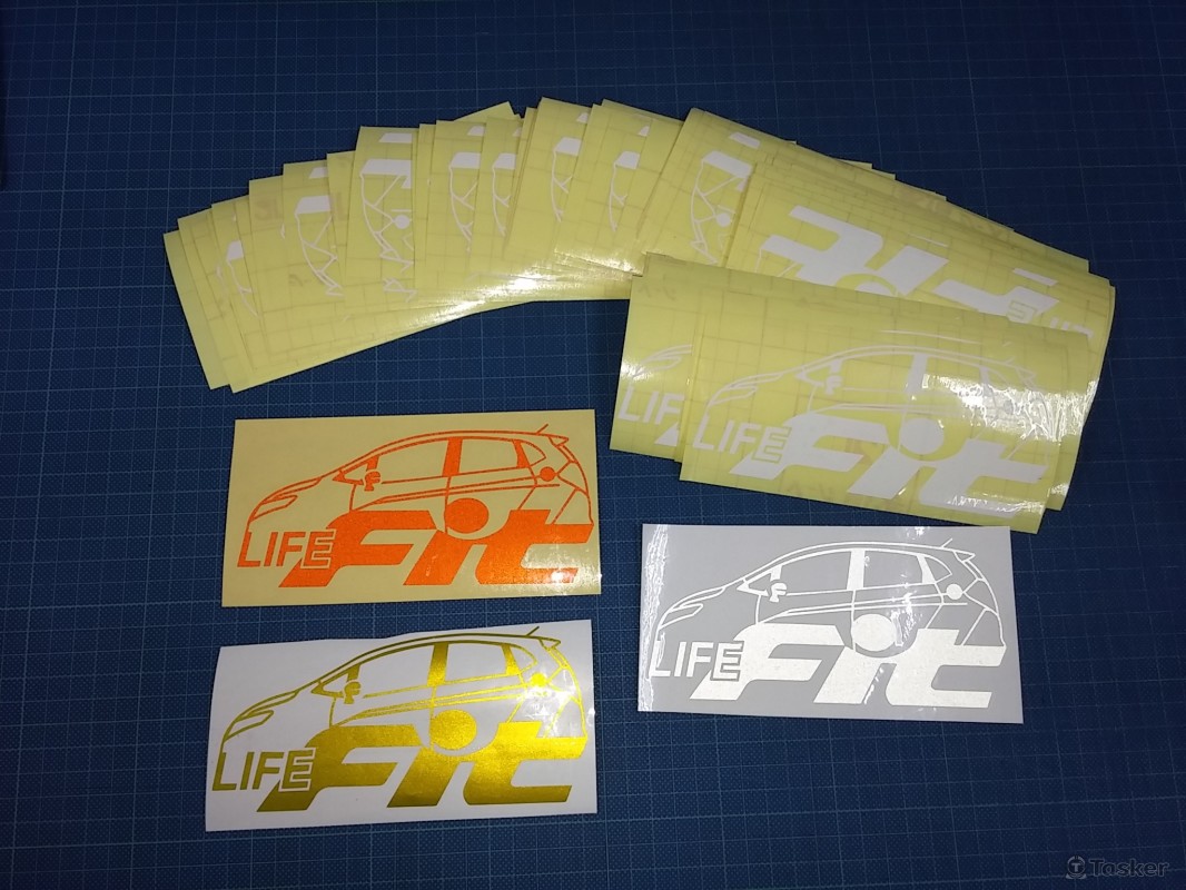 電腦割字~車隊族貼