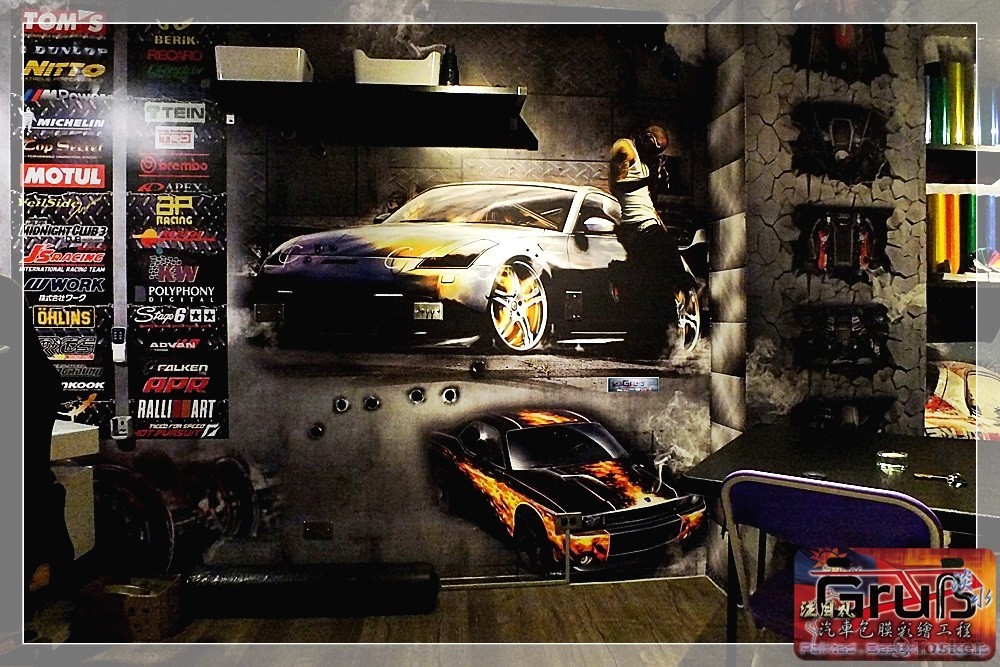 商業壁紙設計-工廠風