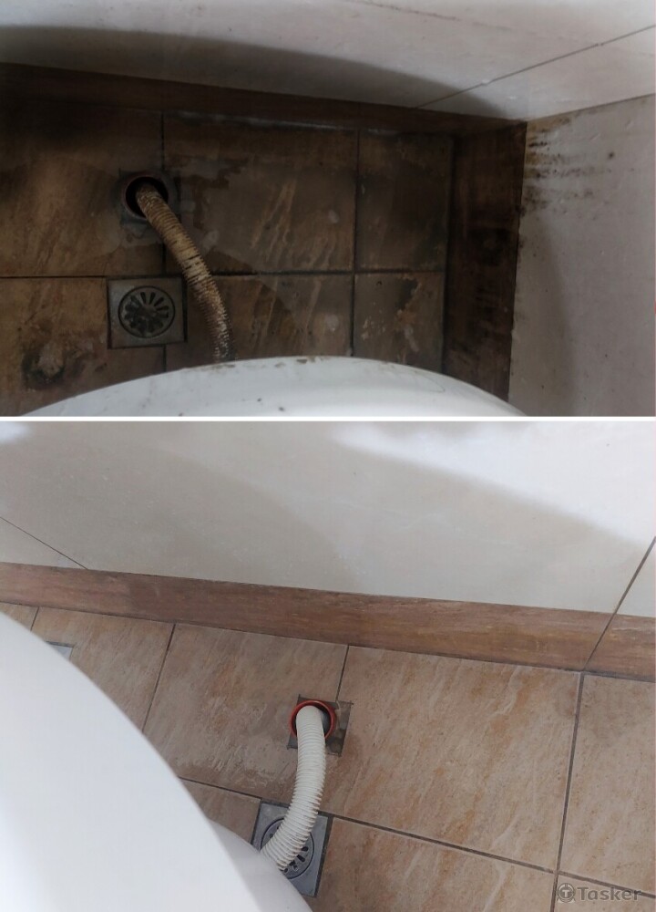 浴缸旁常被忽略的角落隱藏嚴重黑垢與黴菌