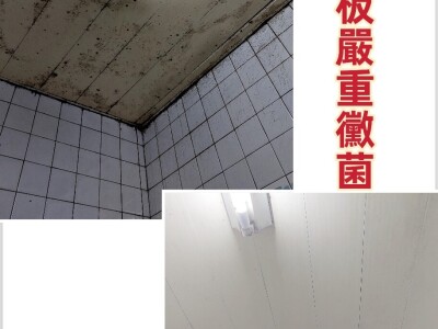 居家中浴室嚴重黴垢