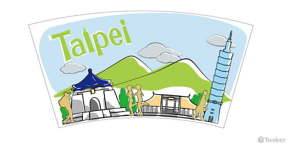 台北101杯身插畫