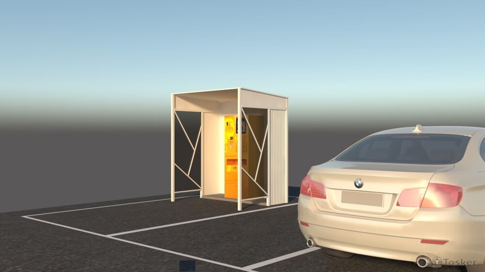 停車場收費亭設計