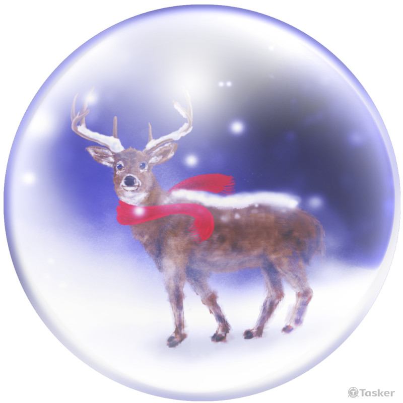 生活總是有小確幸 譬如水晶球 飄著雪花的那刻 雪裡的世界因為你轉動著