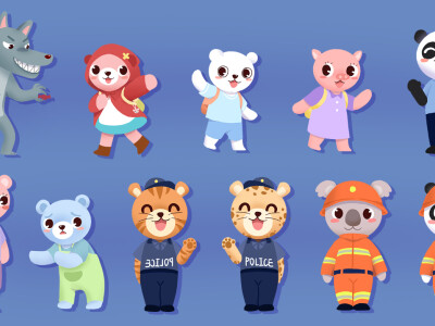 動畫製作美術素材