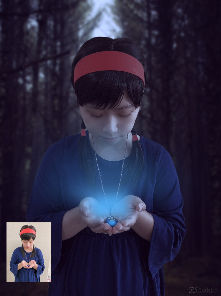 人物精修+背景特效合成