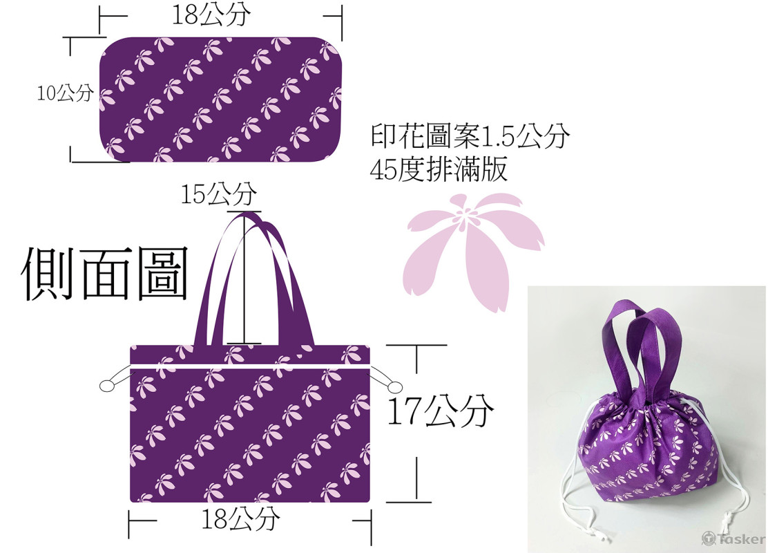 訂製款印花不織布袋(新竹市政府)