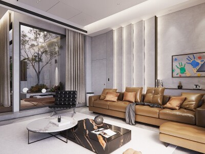 室內設計3D/台南安定別墅自建案