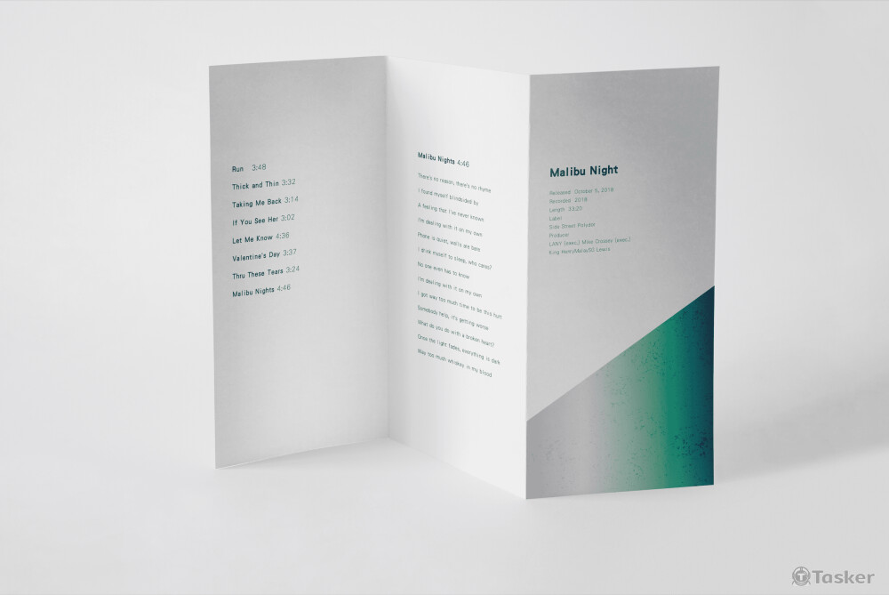 歌詞本設計(豎版)