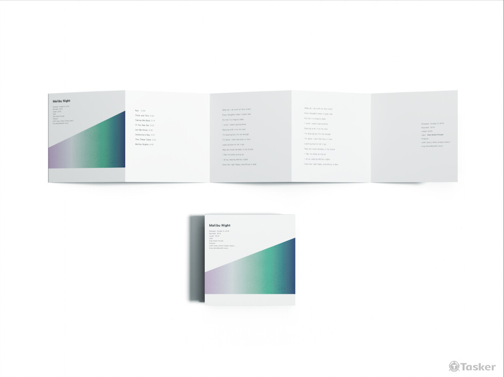 歌詞本設計 (方版)