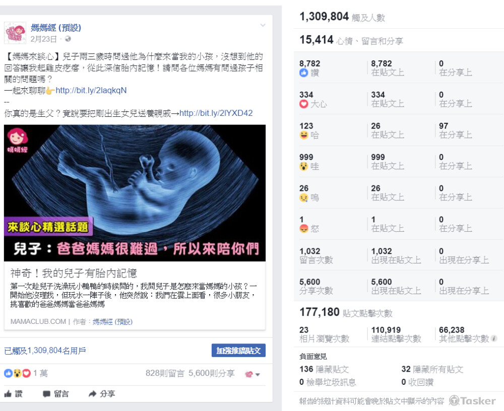 媽媽經社群議題操作-胎內記憶