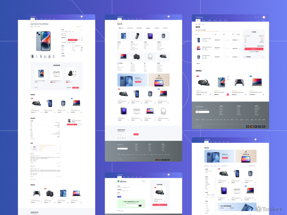 以專業感、科技感提供流暢的購物體驗，提升品牌形象與用戶信賴感。