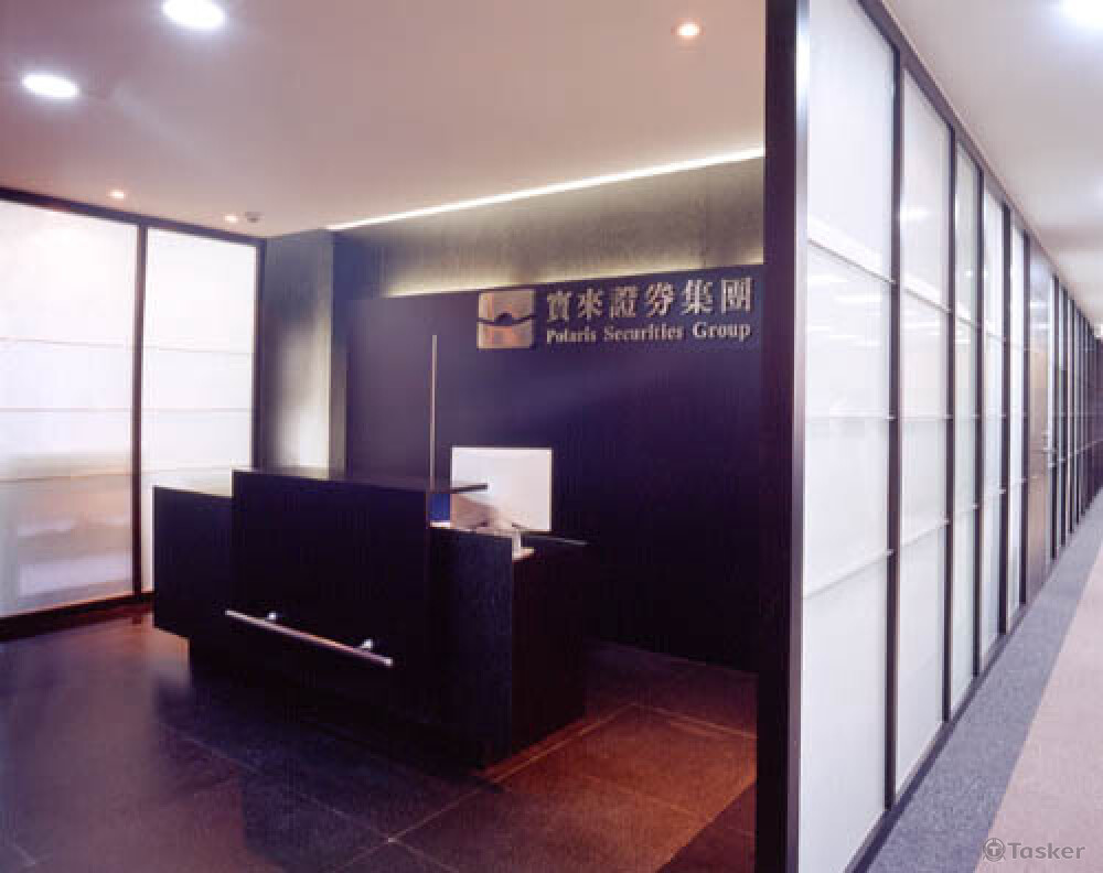 簡潔大方的接待區