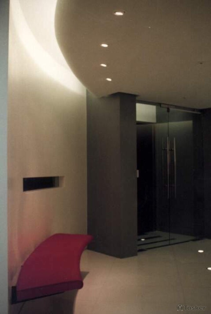 簡潔俐落的待客空間