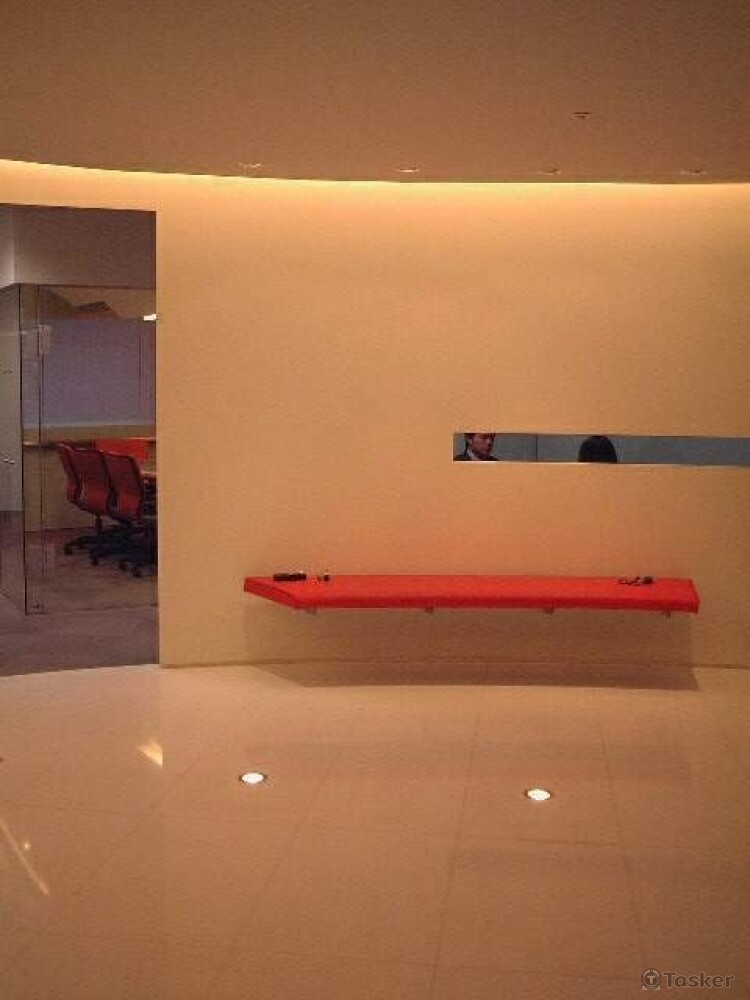 簡潔俐落的待客空間