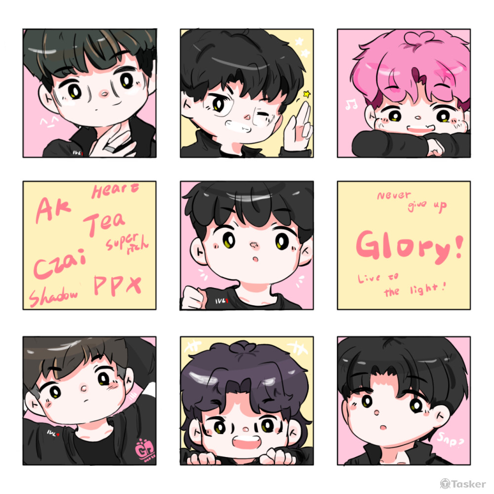 九宮格排版圖-適合T恤印製