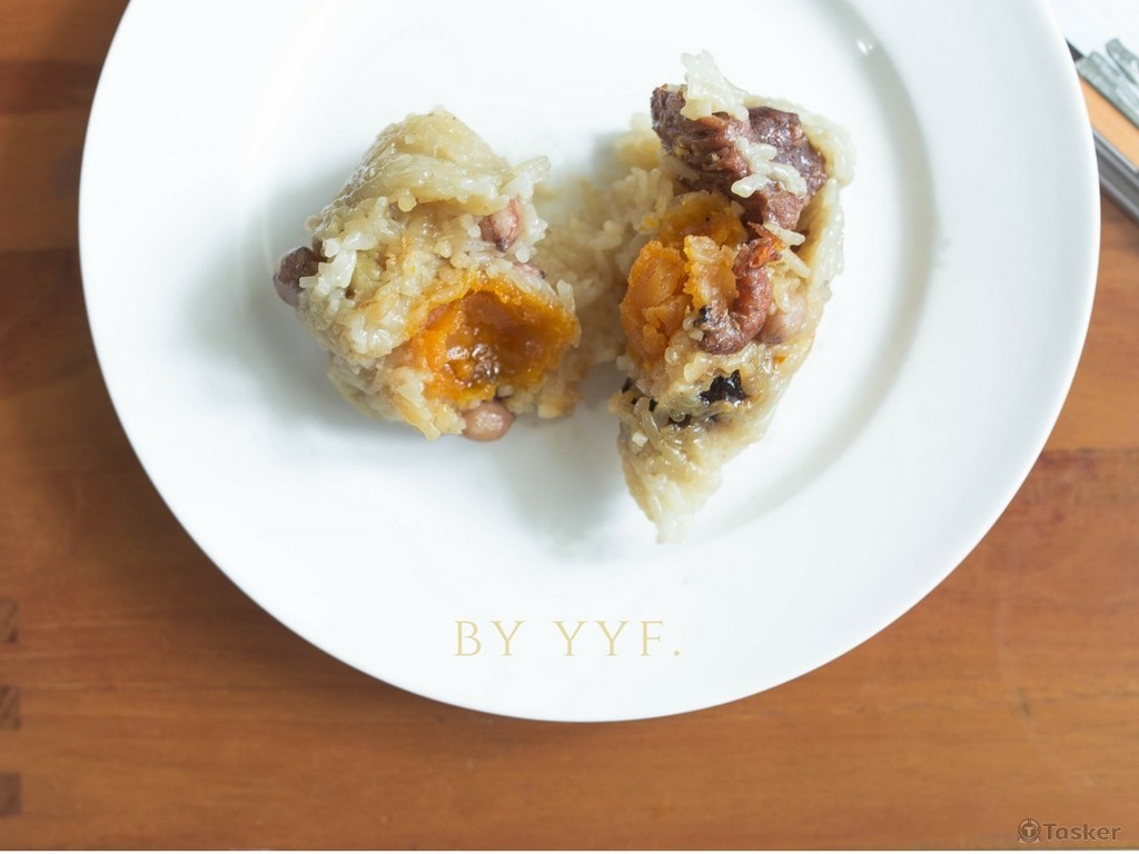 午後粽子 開動了