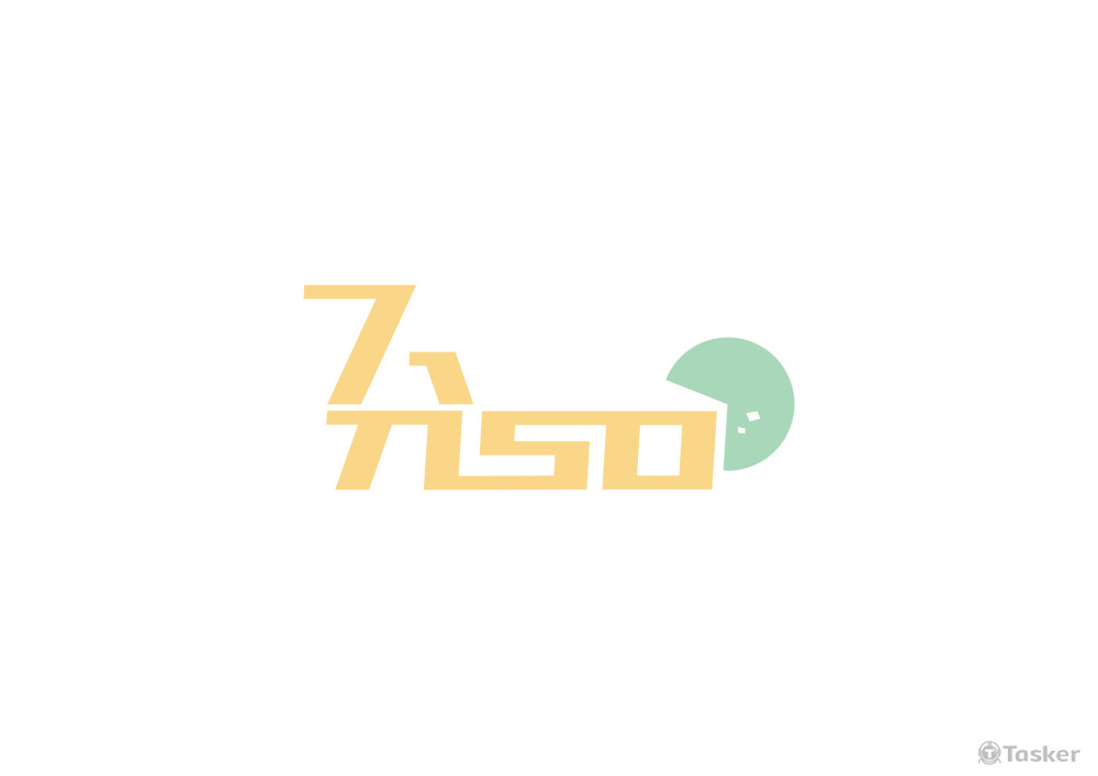 時尚簡約的7分so LOGO